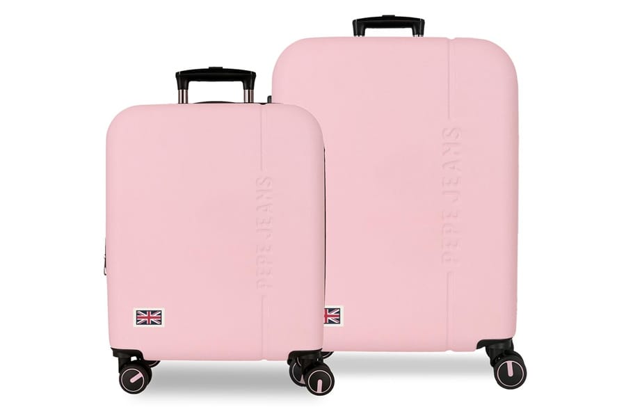 430061138076 PEPE JEANS ARIS set kofera 2/1 - powder pink - Слика 1