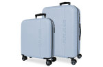 PEPE JEANS MONTANA set kofera 2/1 - sky blue