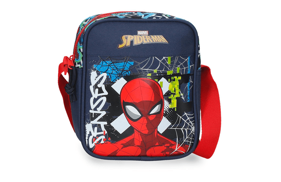 610094532030 MARVEL GRAFFITY OF SPIDERMAN dečija torba na rame - teget - Слика 1