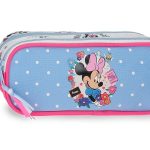 DISNEY MINNIE FLOWERS prazna pernica sa 2 pregrade - pink