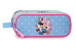 DISNEY MINNIE FLOWERS prazna pernica sa 2 pregrade - pink