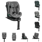 Kikka Boo I-Twist i-Size auto sedište 40-150 cm ISOFIX Light Grey KKB51046 - Слика 3