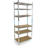 Metalna Montažna Polica 200x90x45cm Šest Nivoa - Слика 2
