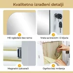 Zidno oblo Ogledalo sa LED Ormarićem za Šminku - Слика 6