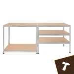 Bigstern Metalna Montažna Polica 180x100x60cm 5x200kg - Слика 2