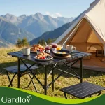 Gardlov Sklopivi kamperski sto Crni - Слика 2