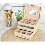 Soulima Kutija za Nakit Bež 12x14x17,5cm - Слика 5