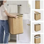 Ruhhy Korpa za Veš Bambus 60x54x35cm - Слика 2