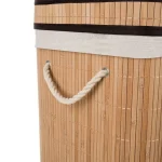 Ruhhy Korpa za Veš Bambus 60x54x35cm - Слика 5
