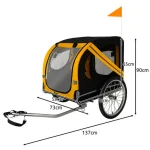 Purlov Prikolica za Pse 137x90x73cm - Слика 5