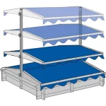 SuperToys Dečiji Peskarnik sa Krovom - Слика 3