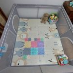 KOMPLET Ogradica za bebe JOY 180*200 cm + Premijum podloga Duck&Bear
