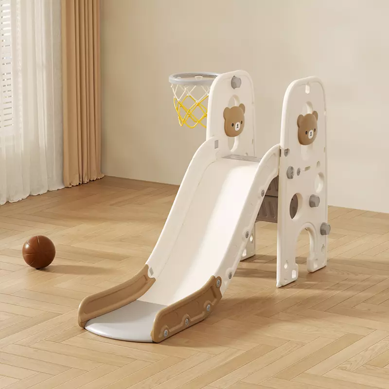 145单滑梯棕 Dečji tobogan sa košem “Meda-2” 145 cm (braon beli) - Слика 1