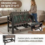 Sportivo 3u1 multifunkcionalni sto za igre 125 cm - Слика 4