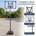 Sportivo Koš podesive visine 206–273 cm - Слика 7