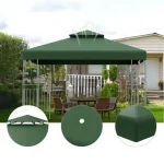Venturo Gazebo zamensko platno 3x3m Zelena - Слика 2