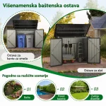 Domaro Metalna kućica za kante za otpatke - Слика 6