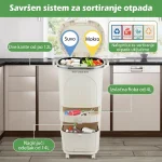 Domaro Kanta za sortiranje otpada 42 l - Слика 4