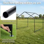 Domaro Nadstrešnica za pse sa vodootpornim krovom - Слика 5