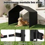 Domaro Nadstrešnica za pse sa vodootpornim krovom - Слика 7