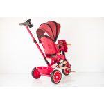 Dečiji tricikl sa rotirajućim sedištem i ručkom za upravljanje – Meda pink BCK0966 - Слика 7
