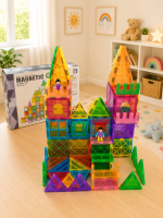 Magnetni konstruktor Šareni svet 102 dela ST0734756B Magnetne kocke - Слика 2