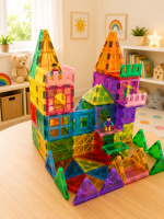 Magnetni konstruktor Šareni svet 102 dela ST0734756B Magnetne kocke - Слика 4