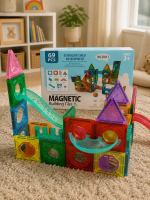 Magnetni konstruktor set Rainbow Ball run 69 delova A1571502B Magnetne kocke - Слика 8