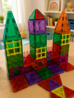 Magnetni konstruktor Geometry 83 dela ST0734761B Magnetne kocke - Слика 4