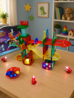 Magnetni konstruktor Light Rolling balls 120 delova ST0433775B Magnetne kocke - Слика 5