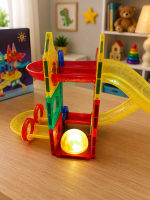 Magnetni konstruktor Light Rolling balls 120 delova ST0433775B Magnetne kocke - Слика 7