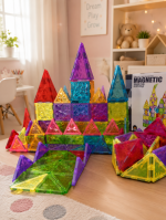 Magnetni konstruktor Dijamantski zamak 140 delova ST0734727B Magnetne kocke