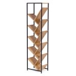 Geometrijska polica za knjige, loft stil – ModernHome - Слика 6