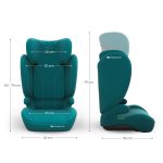 KINDERKRAFT AUTOSEDISTE I-SPARK 2 PLUS I SIZE GREEN - Слика 9