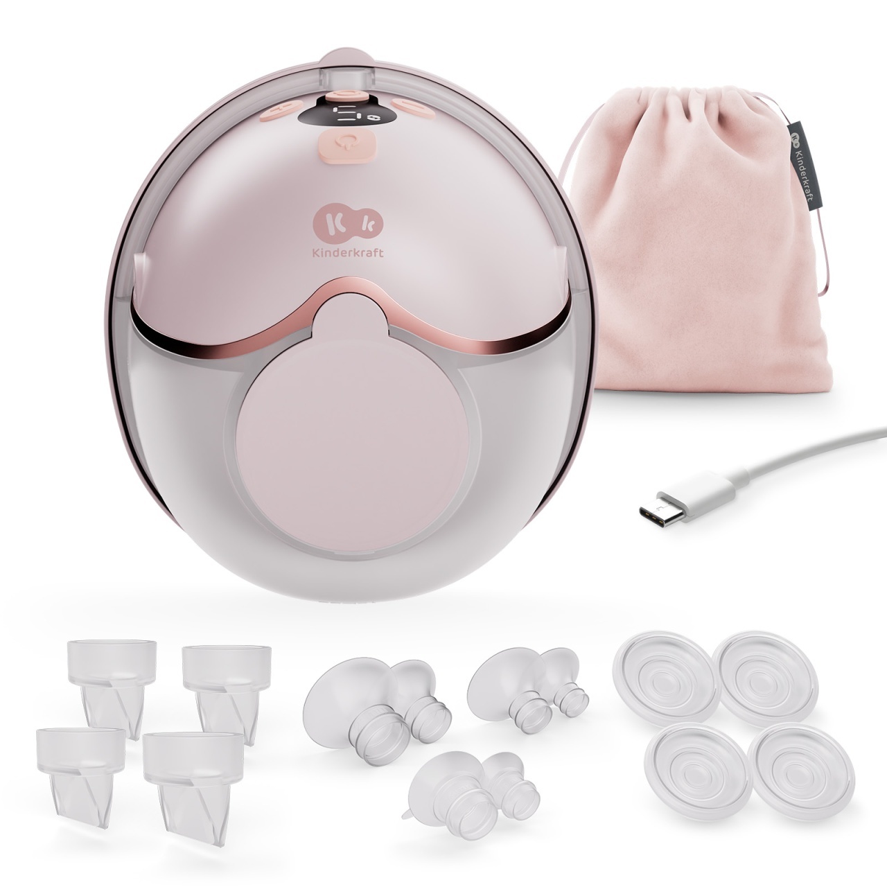 kinderkraft-elektricna-pumpica-za-grudi-mamaflow-pink8746700 KINDERKRAFT ELEKTRIČNA PUMPICA ZA GRUDI MAMAFLOW PINK - Слика 1