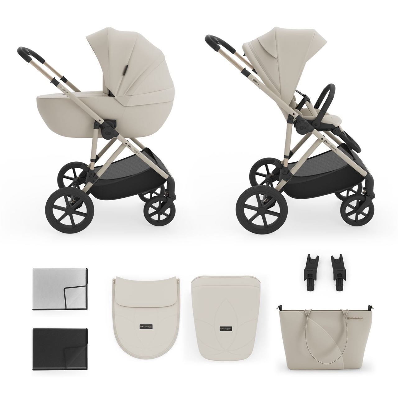 kinderkraft-kolica-2u1-prime-3-beige9164516 KINDERKRAFT KOLICA 2U1 PRIME 3 BEIGE - Слика 1