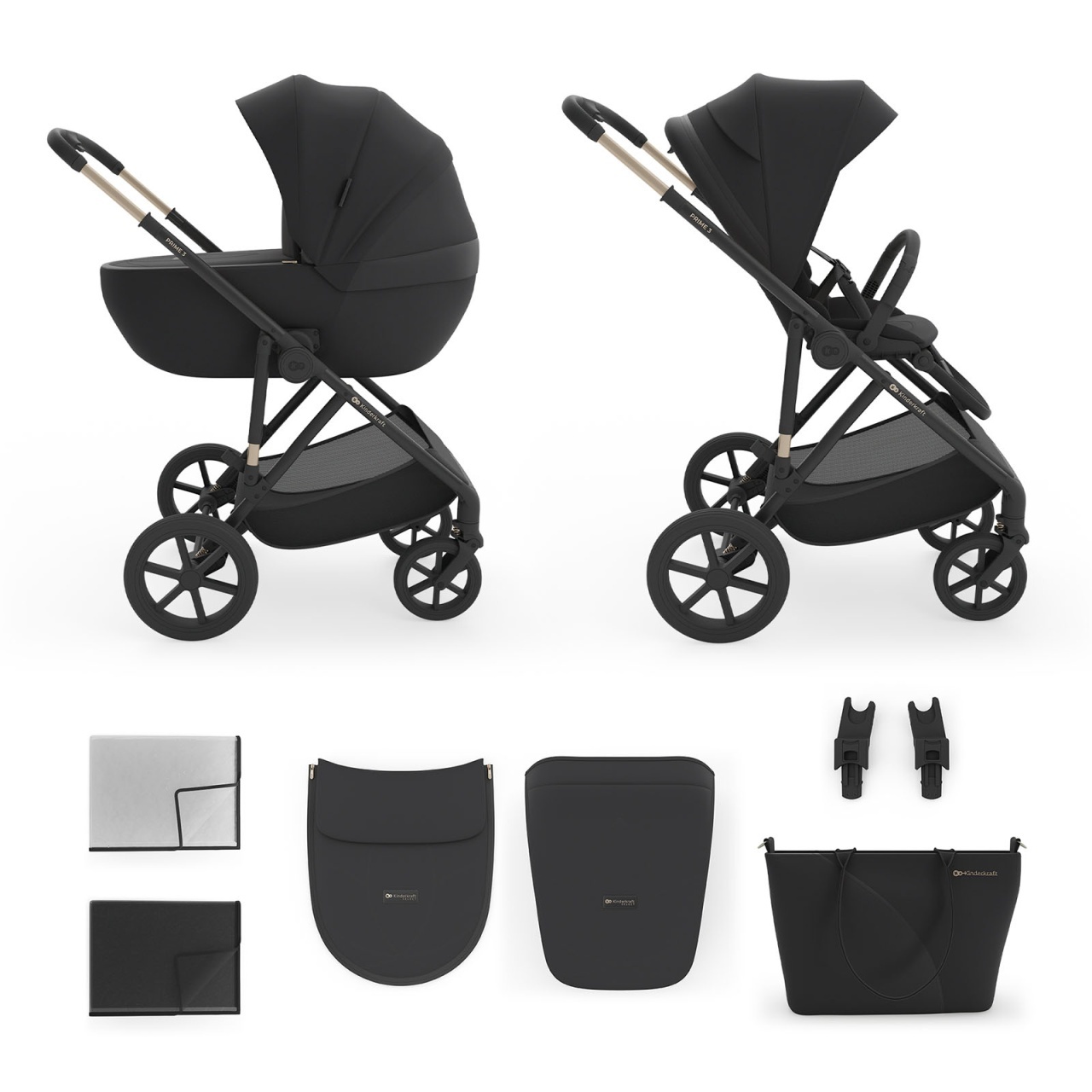 kinderkraft-kolica-2u1-prime-3-black9164588 KINDERKRAFT KOLICA 2U1 PRIME 3 BLACK - Слика 1