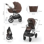 KINDERKRAFT KOLICA 2U1 PRIME 3 BROWN - Слика 12
