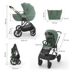 KINDERKRAFT KOLICA 2U1 PRIME 3 GREEN - Слика 12