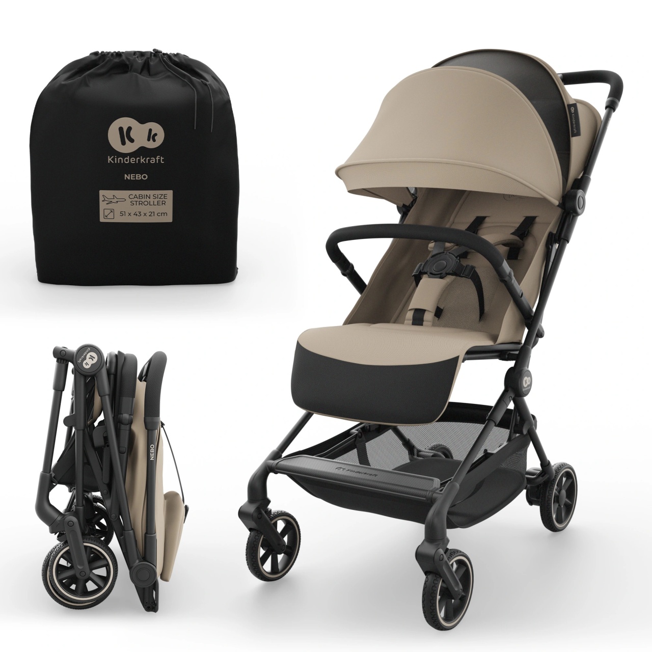 kinderkraft-kolica-nebo-beige11469482 KINDERKRAFT KOLICA NEBO BEIGE - Слика 1