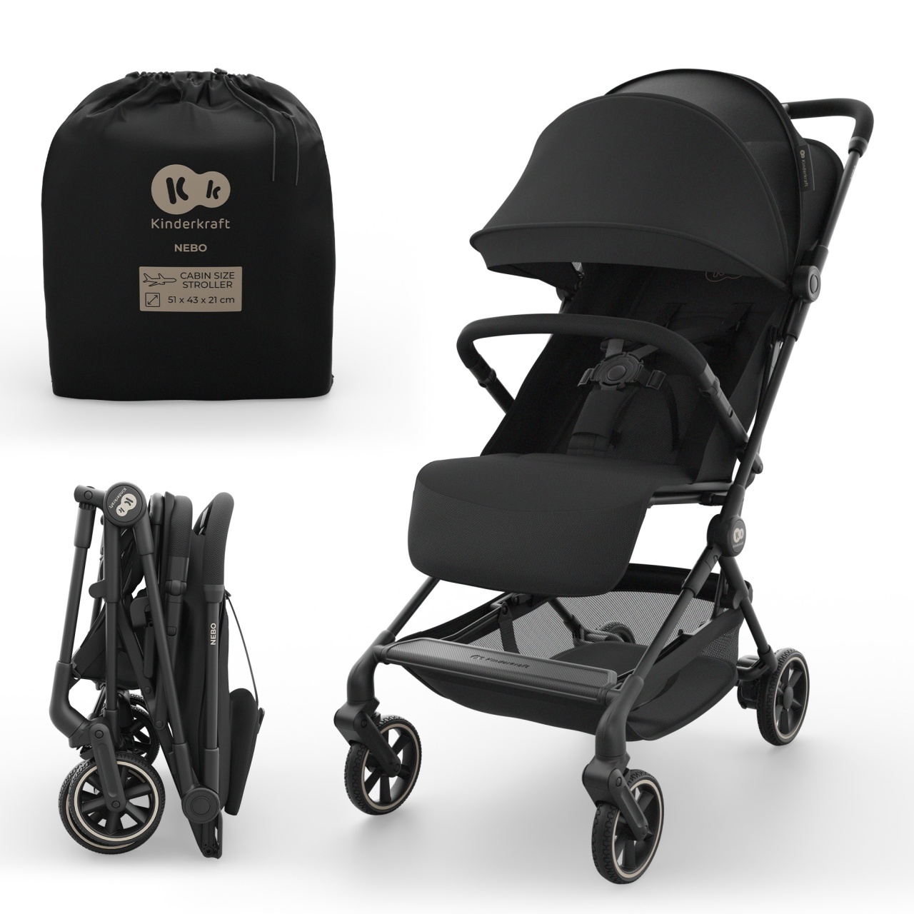 kinderkraft-kolica-nebo-black6491315 KINDERKRAFT KOLICA NEBO BLACK - Слика 1