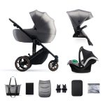 Kinderkraft kolica PRIME 2 3u1 MINK PRO SHADOW GREY