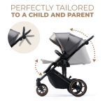 Kinderkraft kolica PRIME 2 3u1 MINK PRO SHADOW GREY - Слика 6