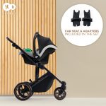 Kinderkraft kolica PRIME 2 3u1 MINK PRO SHADOW GREY - Слика 7