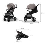 KINDERKRAFT KOLICA ZA BEBE GRANDE 2 BEIGE - Слика 7