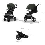KINDERKRAFT KOLICA ZA BEBE GRANDE 2 GREEN - Слика 7