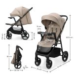 KINDERKRAFT KOLICA ZA BEBE SA TACNOM TRIG 3 BEIGE - Слика 11
