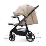 KINDERKRAFT KOLICA ZA BEBE SA TACNOM TRIG 3 BEIGE - Слика 12