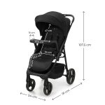 KINDERKRAFT KOLICA ZA BEBE SA TACNOM TRIG 3 BLACK - Слика 9