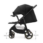 KINDERKRAFT KOLICA ZA BEBE SA TACNOM TRIG 3 BLACK - Слика 5